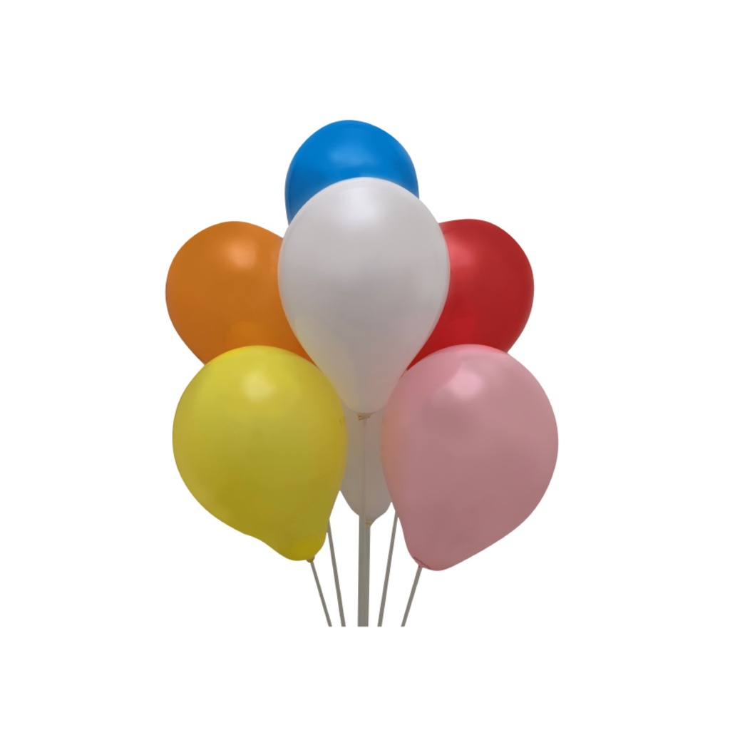 BOLSA DE GLOBOS LATEX # 9 100 UND