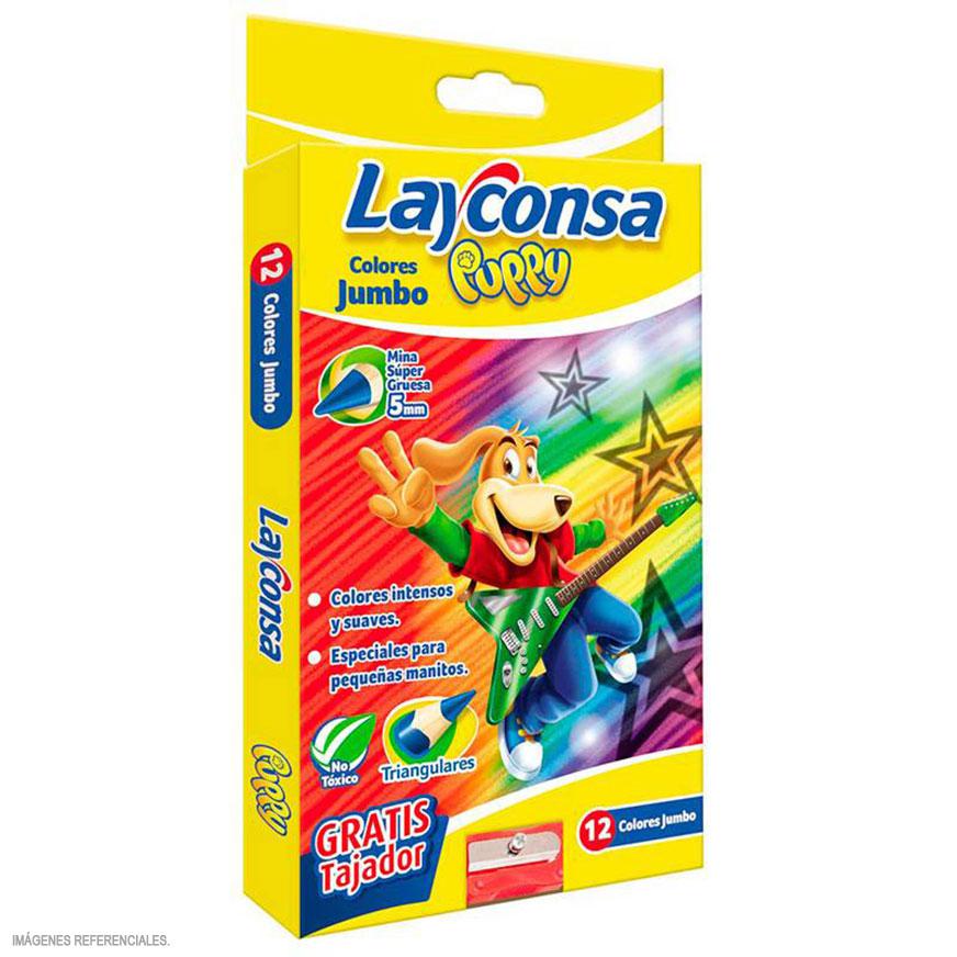 LAPIZ DE COLORES JUMBO KINDER LAYCONSA