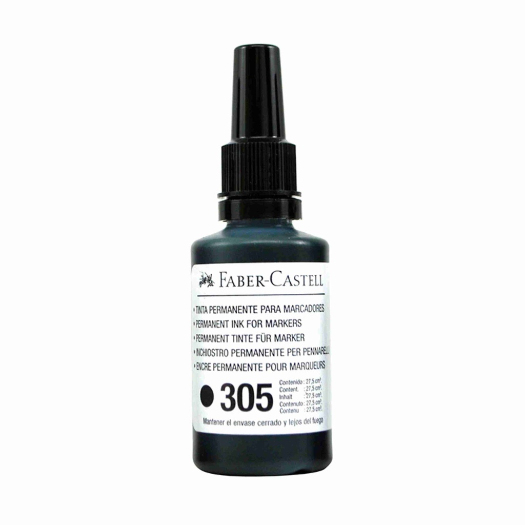 TINTA PARA PLUMON PERMANENTE 305 FABER CASTELL