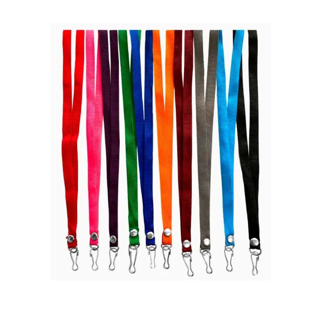 CINTA LANYARD BORLON 1CM X CIENTO