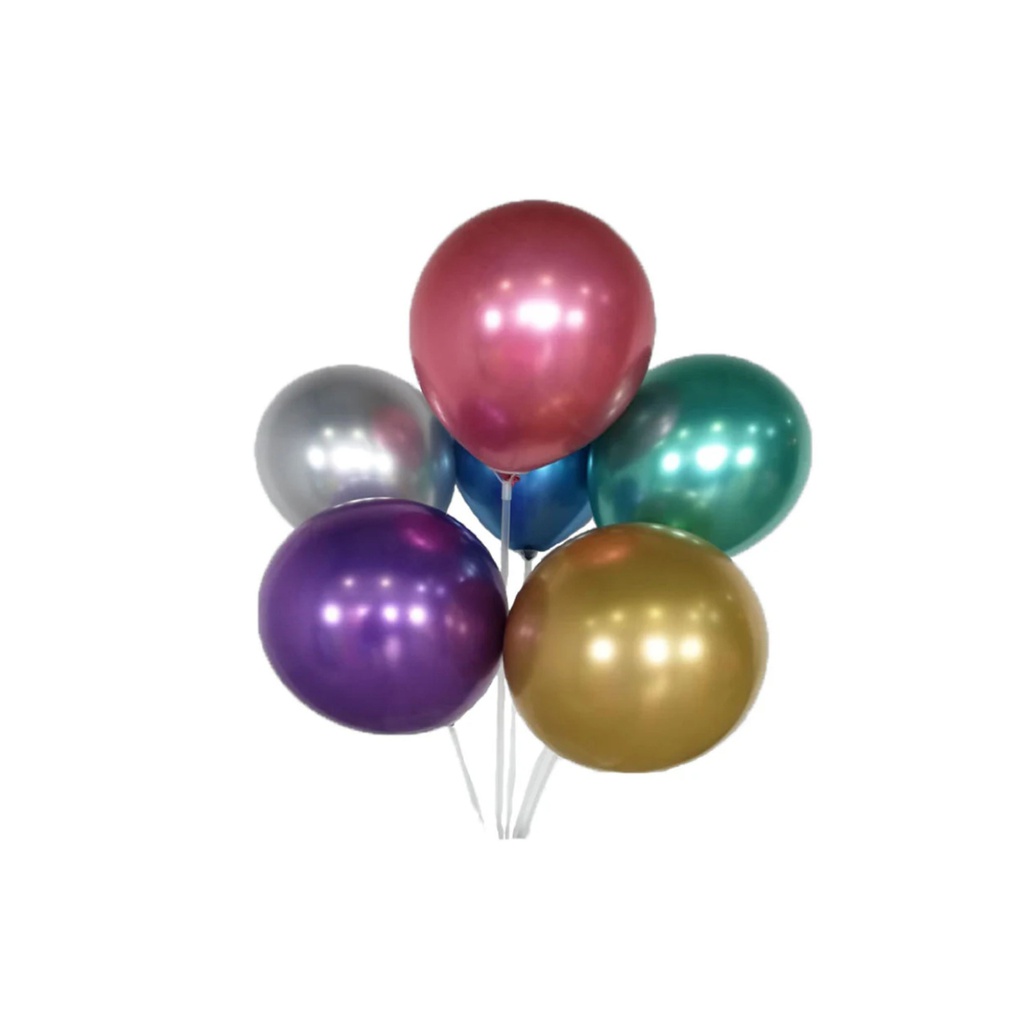BOLSA DE GLOBOS METALICOS  #7 50 UND