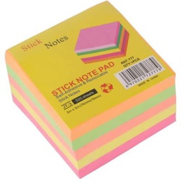 NOTAS ADHESIVAS 3X3 NEÓN 500 HOJAS