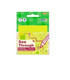 NOTAS TRANPARENTE AMARILLO 3X3 50H STICK'N